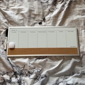 Week Calendar Dry Erase Board